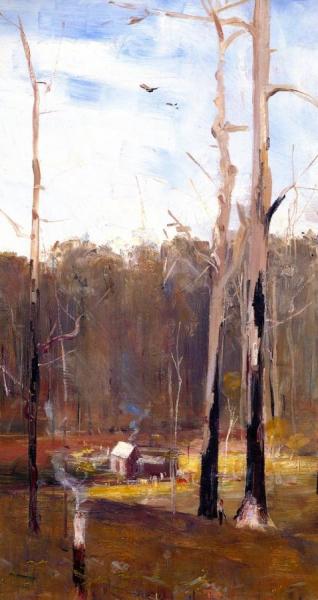 A Primeval Clearing, Gembrook by Sir Arthur Streeton