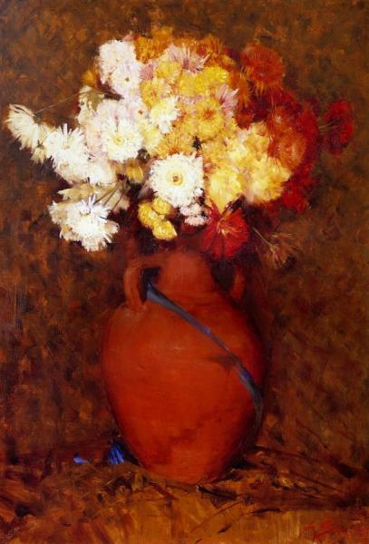 Chrysantheums by Sir Arthur Streeton