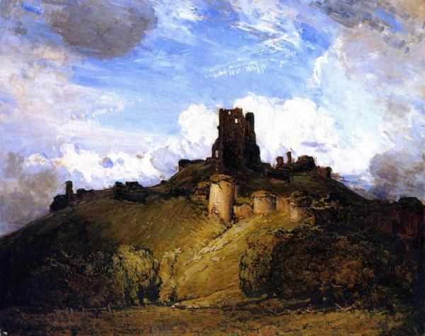 Corfe Castle by Sir Arthur Streeton