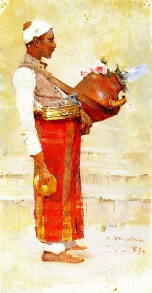 Egyptian Drink Vendor by Sir Arthur Streeton