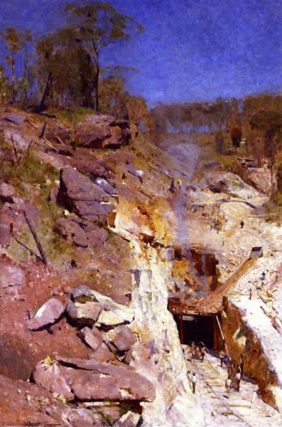 Fire's On by Sir Arthur Streeton