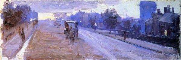 Hoddle Street, 10 P.m. by Sir Arthur Streeton