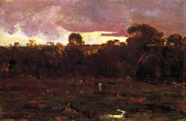 June Evening, Box Hill by Sir Arthur Streeton Oil Painting Reproductions
