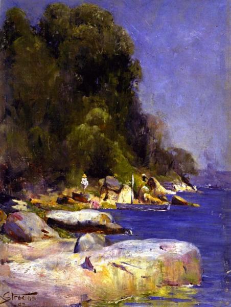 Near Streeton's Camp At Sirius Cove by Sir Arthur Streeton