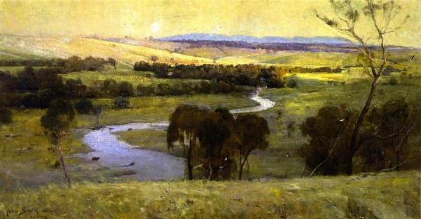 Still Glides The Stream, And Shall For Ever Glide by Sir Arthur Streeton