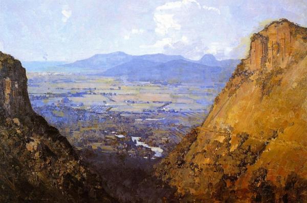 The Barron Gorge And Sugar Plains by Sir Arthur Streeton