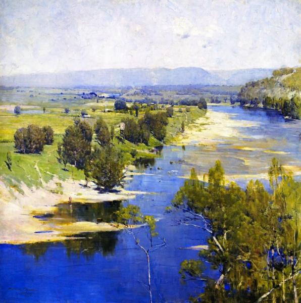 The Purple Moon's Transparent Might by Sir Arthur Streeton