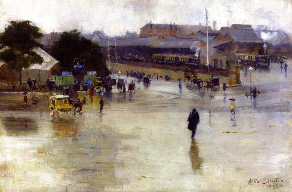 The Railway Station, Redfern by Sir Arthur Streeton