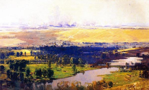 The Somme Valley Near Corbie by Sir Arthur Streeton