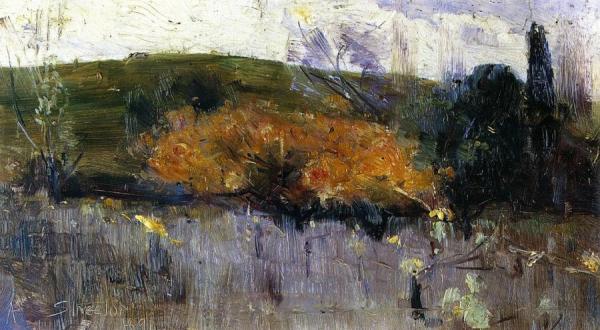 Yellow And Gray by Sir Arthur Streeton