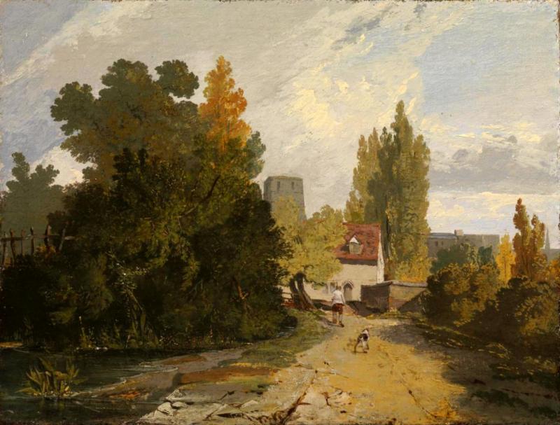 A Road Leading To A Village, C.1812 by Sir Augustus Wall Callcott