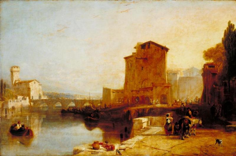 Entrance To Pisa From Leghorn, 1833 by Sir Augustus Wall Callcott