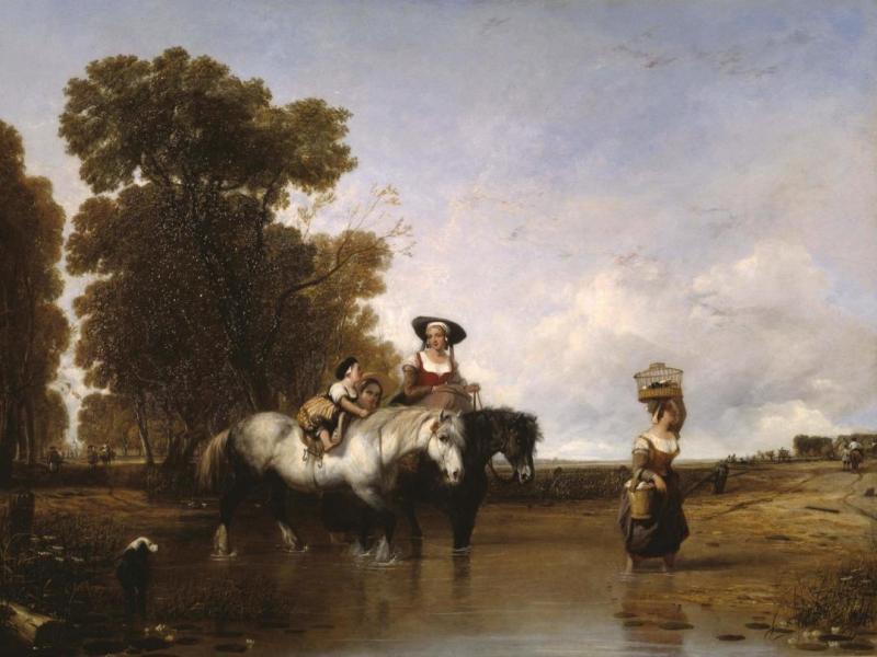 Returning From Market, 1834 by Sir Augustus Wall Callcott