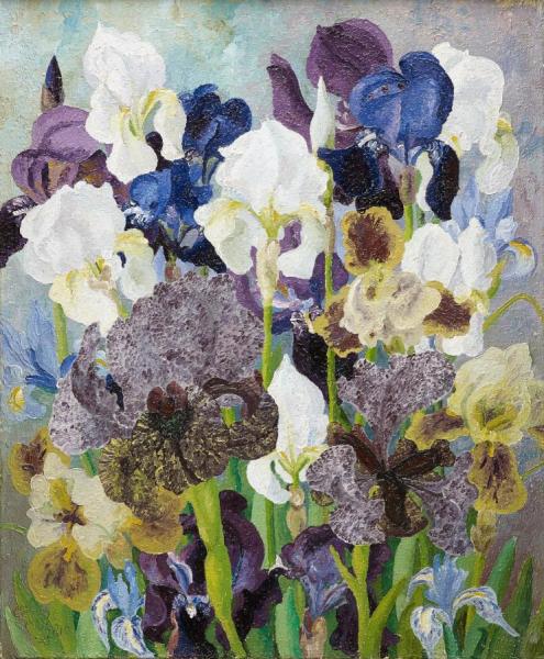 May Flowering Irises No 2, 1935 by Sir Cedric Morris