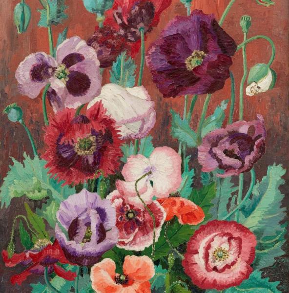 Poppies, 1926 by Sir Cedric Morris