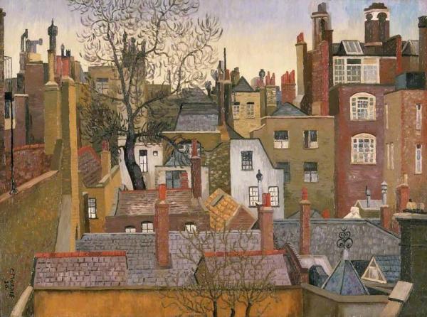 From A Window At 45 Brook Street, London W.i by Sir Cedric Morris