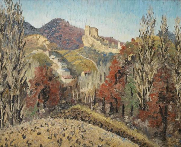 Landscape In Spain by Sir Cedric Morris