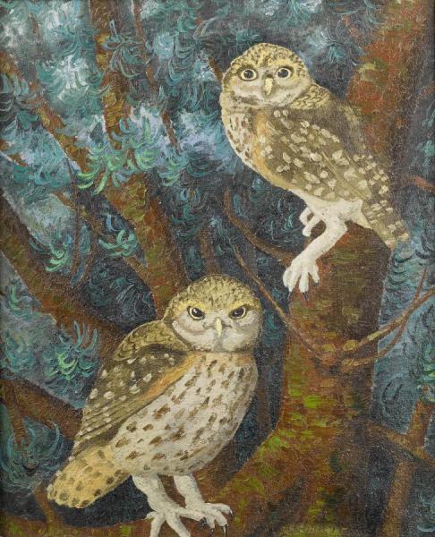 Little Owls by Sir Cedric Morris