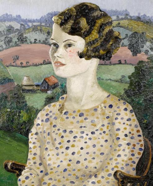 Portrait Of Miss Ward (weeny Weeny) by Sir Cedric Morris