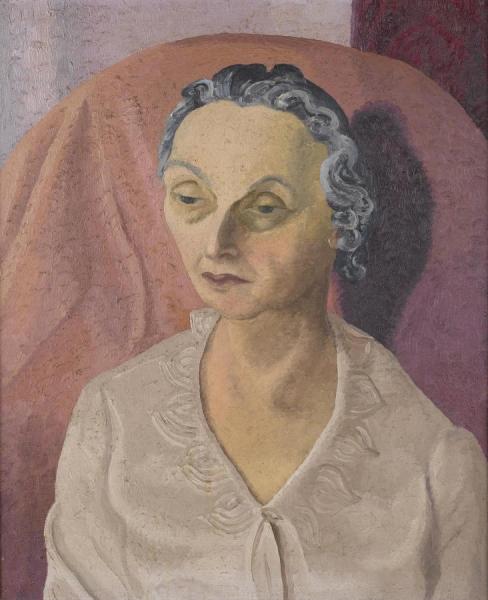 Portrait Of Mrs. R. A. Gorer by Sir Cedric Morris
