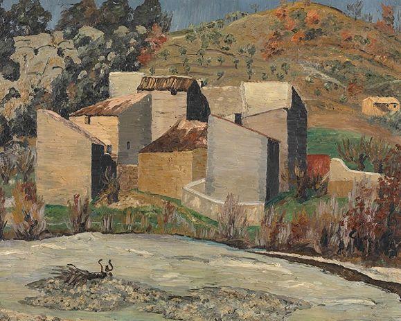 View Of Céret by Sir Cedric Morris