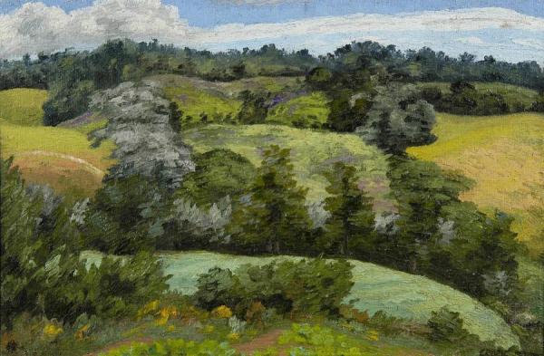 Wooded Hills, Suffolk by Sir Cedric Morris
