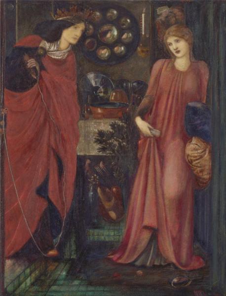Fair Rosamund And Queen Eleanor by Sir Edward Coley Burne-jones