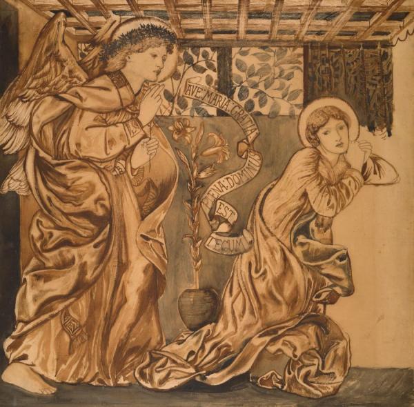 The Annunciation by Sir Edward Coley Burne-jones