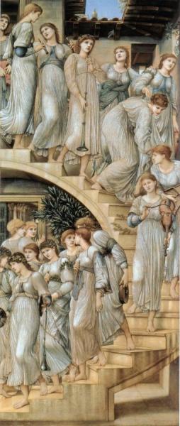 The Golden Stairs by Sir Edward Coley Burne-jones