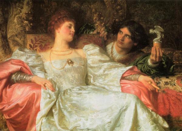 An Offering by Sir Francis Bernard Dicksee Oil Painting Reproductions