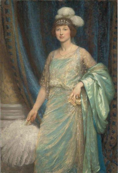 Portrait Of Mrs. Norman Holbrook by Sir Francis Bernard Dicksee Oil Painting Reproductions