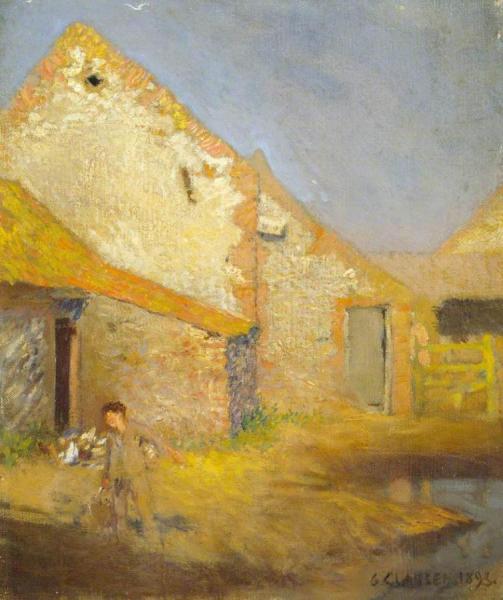A Farmyard by Sir George Clausen