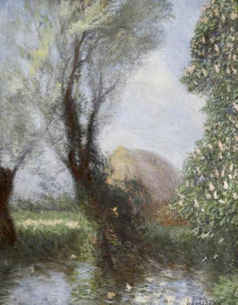 A Little Brook In Essex by Sir George Clausen Oil Painting Reproductions