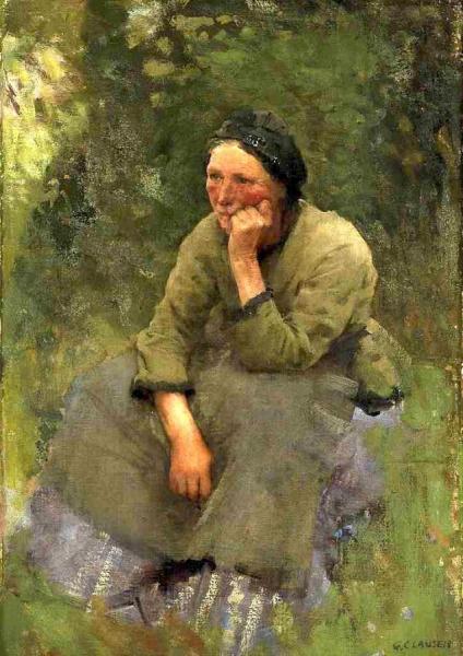 Sir George Clausen A Moment's Rest
