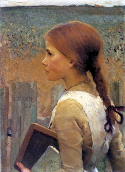 Sir George Clausen A Schoolgirl