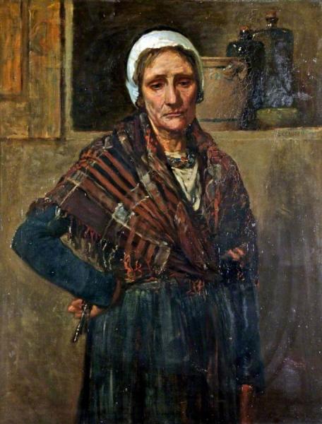 A Woman With A Key by Sir George Clausen