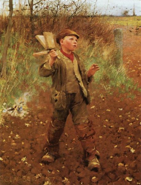 Birdscaring by Sir George Clausen