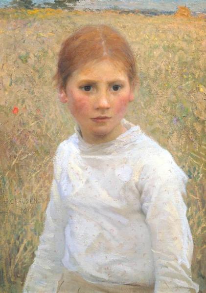 Brown Eyes by Sir George Clausen