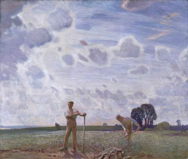 In The Fields In June by Sir George Clausen