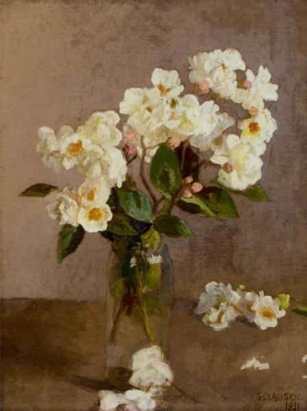 Little White Roses by Sir George Clausen