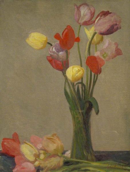 Still Life With Tulips by Sir George Clausen
