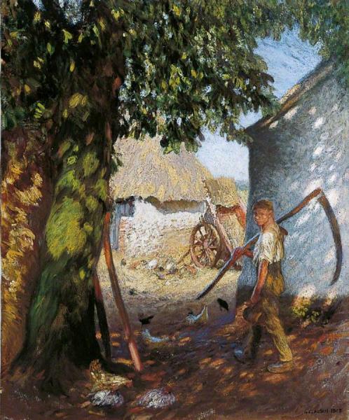 The Farmyard by Sir George Clausen