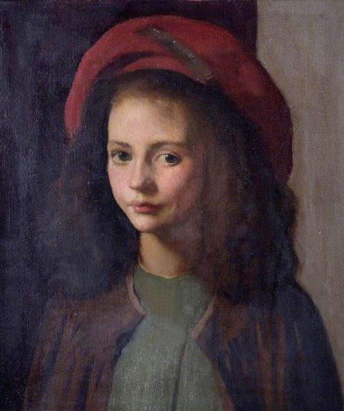 The Red Hat by Sir George Clausen