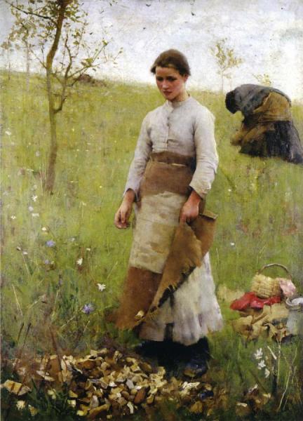 The Stone Pickers by Sir George Clausen Oil Painting Reproductions