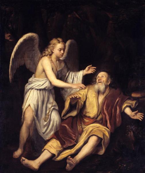 Elijah And The Angel by Sir Godfrey Kneller, Bt.