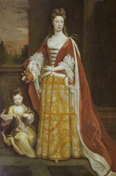 Jemima, Duchess Of Kent, And Her Daughter Lady Jemima Grey by Sir Godfrey Kneller, Bt.