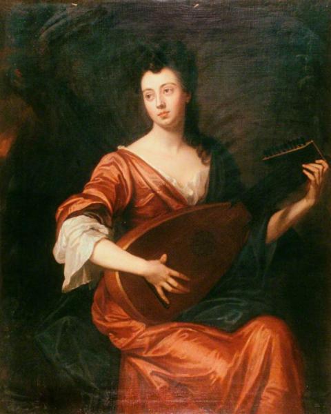 Sir Godfrey Kneller, Bt. Mrs Arabella Hunt, Playing A Lute