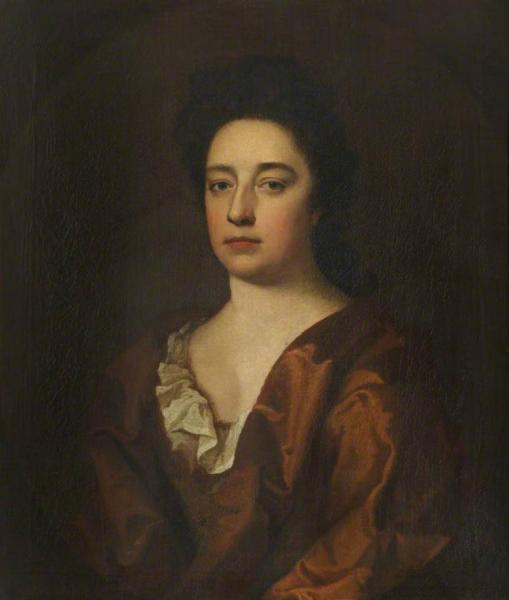 Portrait Of An Unknown Lady In A Red Dress by Sir Godfrey Kneller, Bt.