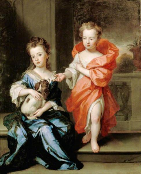 Portrait Of Children by Sir Godfrey Kneller, Bt.