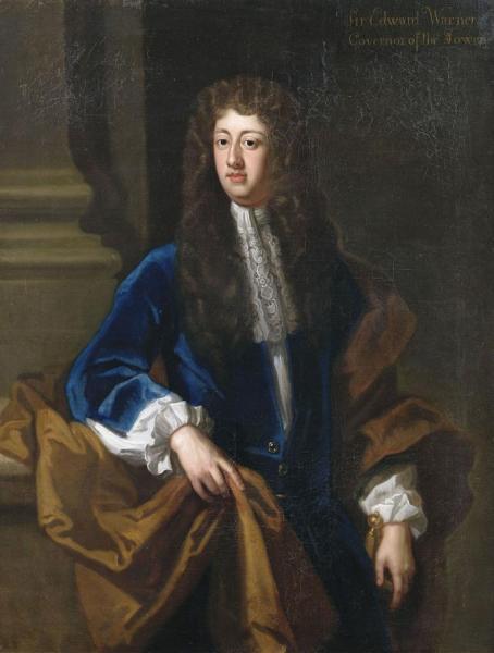 Portrait Of Sir Edward Warner, Governor Of The Tower by Sir Godfrey Kneller, Bt.